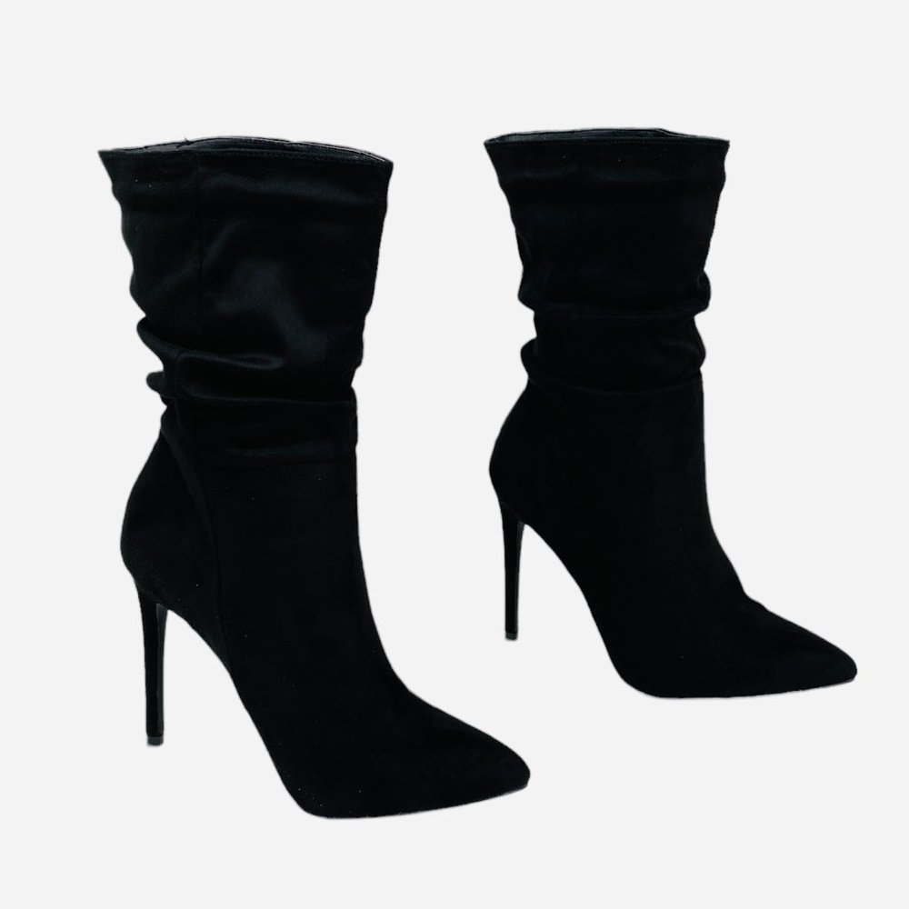 XOXO  Black Genevieve Slouch Boots 5.5